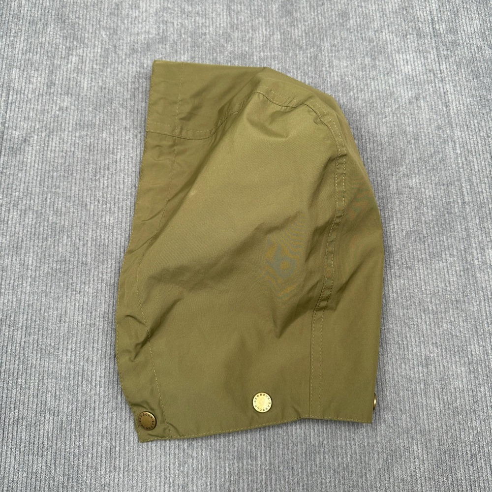 Barbour Detachable Jacket Hood Olive Green Snap On Adjustable Accessory